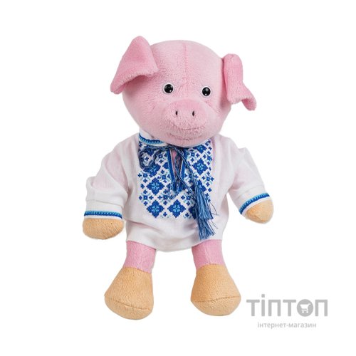 М'яка іграшка Tigres Cвинка-хлопчик у вишиванці, 25 см (СВ-0021)