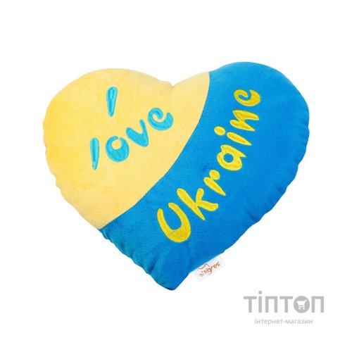 М'яка іграшка Tigres Подушка-серце Я люблю Україну (ПД-0121)