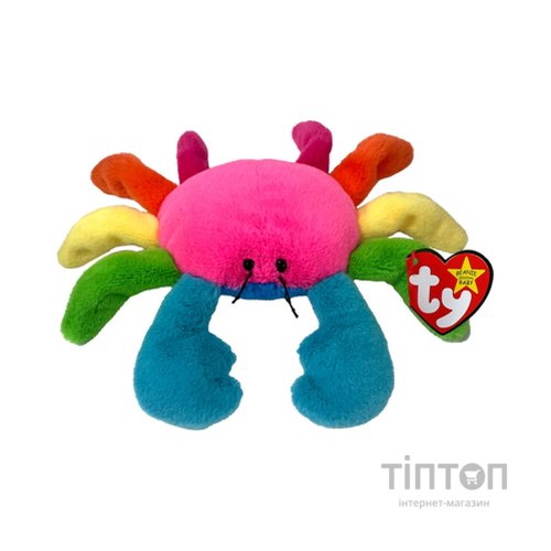 М'яка іграшка Ty Beanie Babies Райдужний краб Scuttle 15 см (41347)