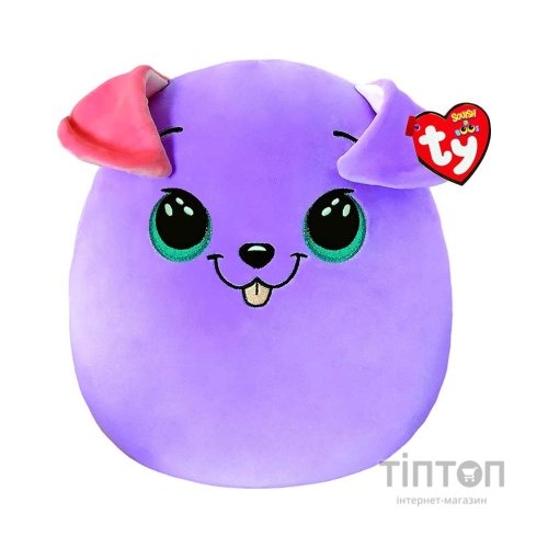 М'яка іграшка Ty Squish-a-Boos Фіолетовий пес Bitsy 20 см (39225)