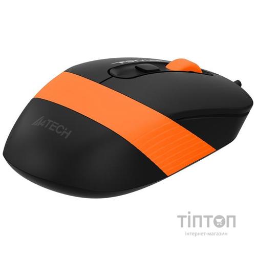 Мишка A4-Tech Fstyler FM10S, 4 кн., 1600 dpi, безшумна, USB,помаранчева (FM10S (Orange))