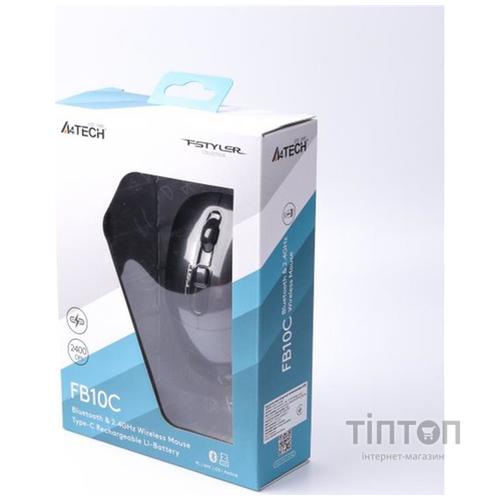 Мышь беспроводная A4Tech FB10C Stone Black USB