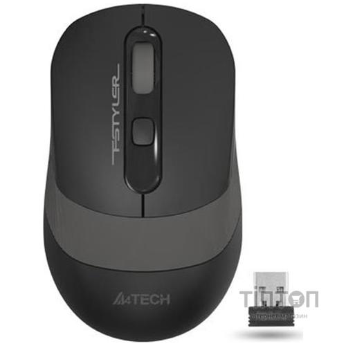 Мишка бездротова A4-Tech Fstyler FG10, 4 кн., 2000 dpi, чорно-сіра (FG10 (Grey))