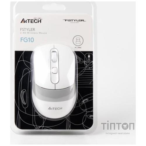 Мышь беспроводная A4Tech FG10 White USB