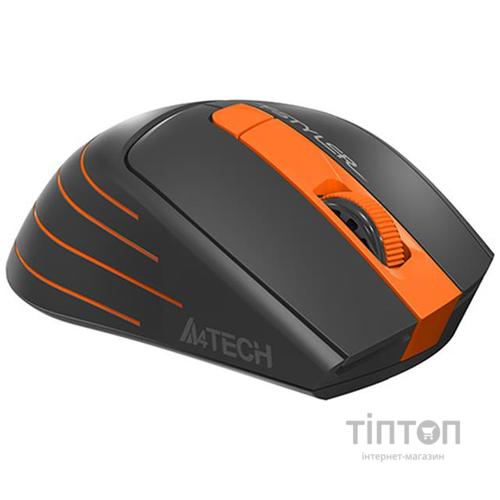 Мышь беспроводная A4Tech FG30 Black/Orange USB