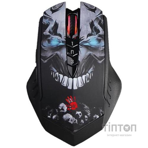 Мышь беспроводная A4Tech R80 Plus Bloody (Skull) Black USB
