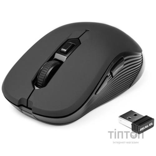 Мышь беспроводная REAL-EL RM-330 Black USB UAH