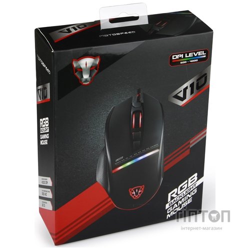 Мышь Motospeed V10 Black USB