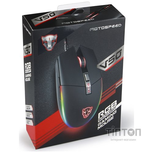 Мышь Motospeed V50 Black USB