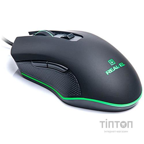 Мышь REAL-EL RM-550 Black USB UAH