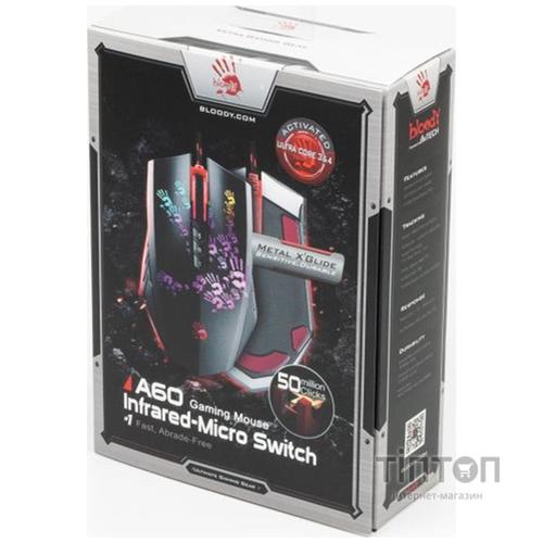 Миша A4Tech A60A Bloody Black USB