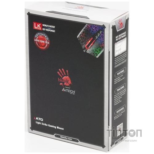 Миша A4Tech A70A Bloody Crackle Black USB