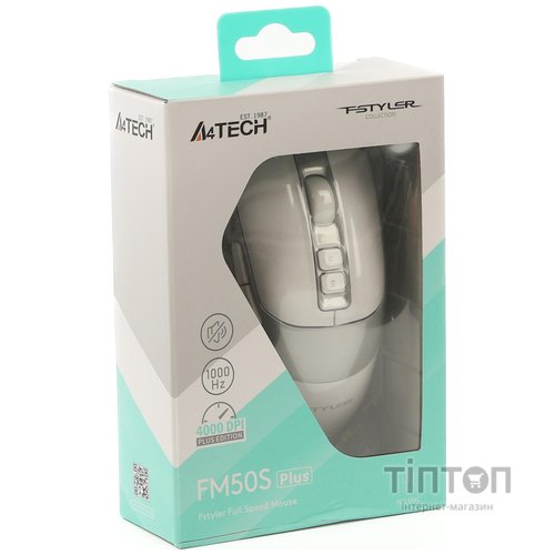 Миша A4Tech Fstyler FM50S Plus White