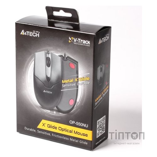 Миша A4Tech OP-550NU Black USB V-Track