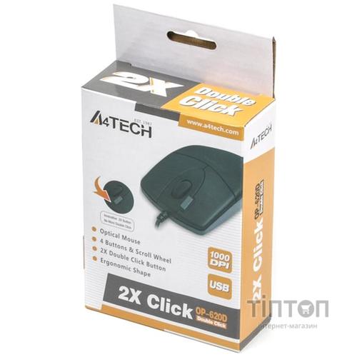 Миша A4Tech OP-620-D USB Black