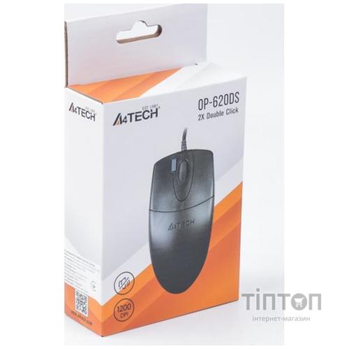 Мишка A4Tech OP-620DS USB Black