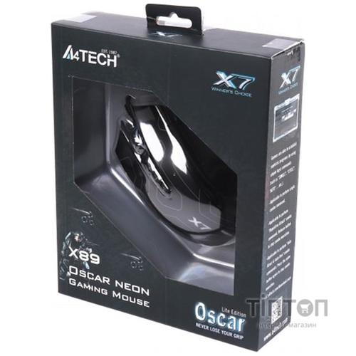 Миша A4tech Oscar Neon X89 USB Maze Gaming (X89 (Maze))