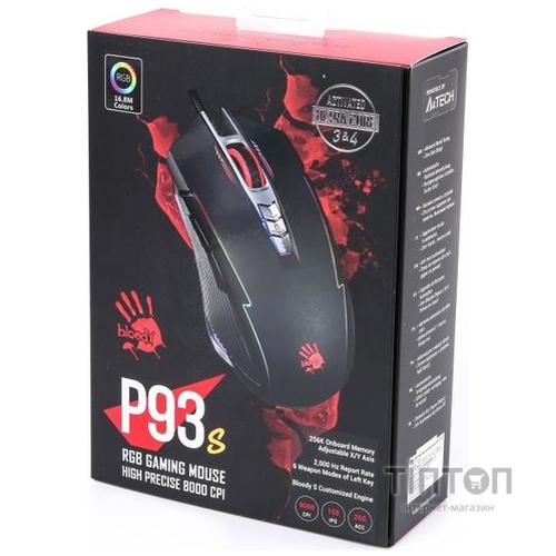 Миша A4tech P93s Bloody Stone Black
