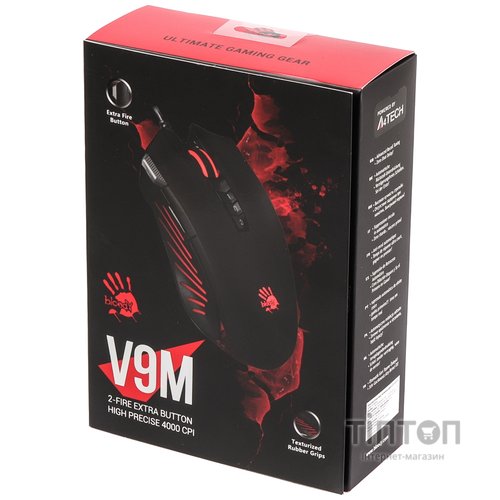 Миша A4Tech V9M Bloody Black Extra Fire Button