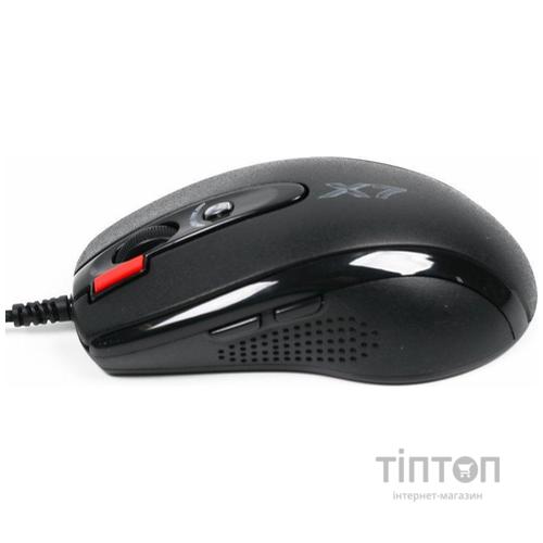 Миша A4Tech X-710BK Black USB + килимок A4Tech X7-200MP