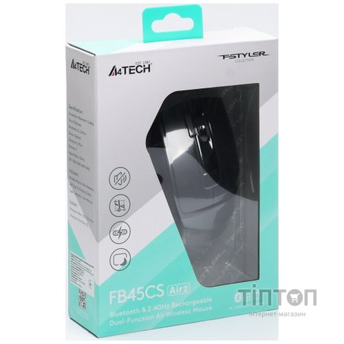 Миша бездротова A4Tech Fstyler FB45CS Air2 Stone Grey