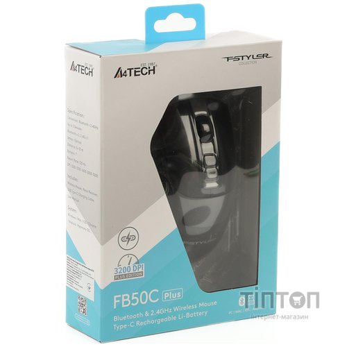 Миша бездротова A4Tech Fstyler FB50C Plus Black