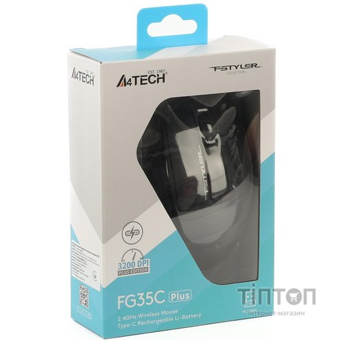 Миша бездротова A4Tech Fstyler FG35C Plus Grey