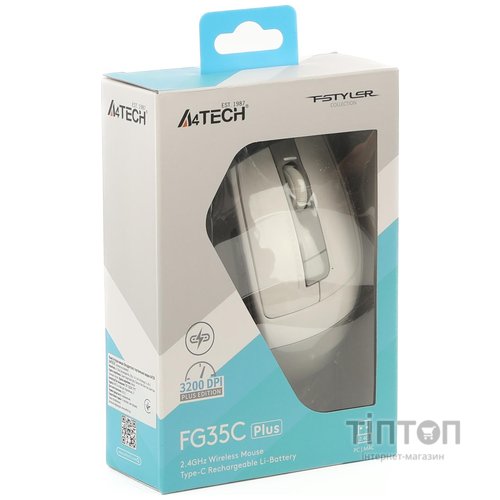 Миша бездротова A4Tech Fstyler FG35C Plus White