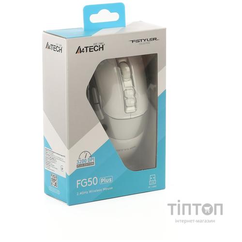Миша бездротова A4Tech Fstyler FG50 Plus White