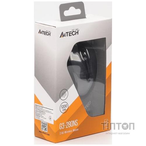 Миша бездротова A4Tech G3-280NS Glossy Grey