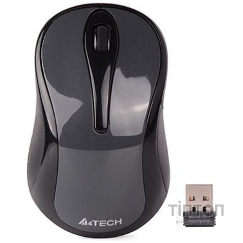 Миша бездротова A4Tech G3-280NS Glossy Grey