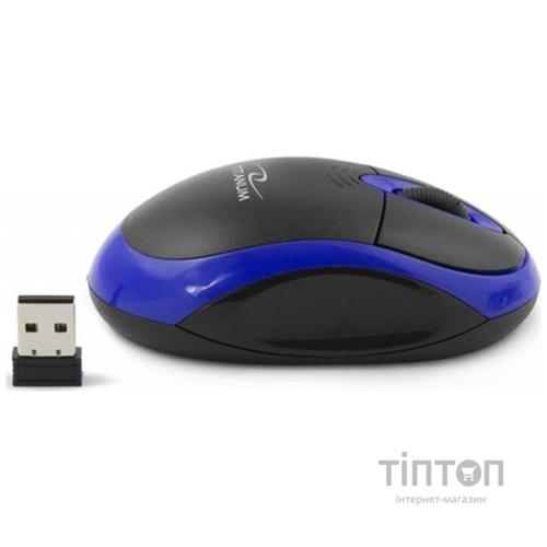 Миша бездротова Esperanza Titanum TM116B Black-Blue USB