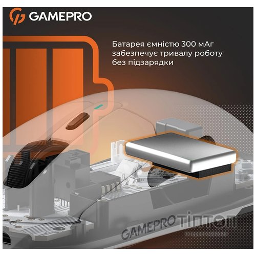 Мишка GamePro Genesis Airmaster Wireless/Bluetooth/USB White (GM167W)