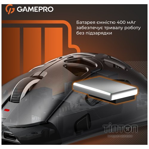 Мишка GamePro Genesis Spider Wireless/Bluetooth/USB Black (GM870B)