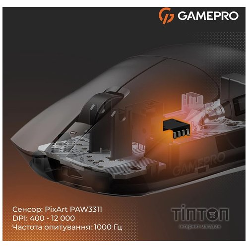 Мишка GamePro Genesis Wizard Wireless/Bluetooth/USB Black (GM160B)