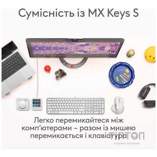 Миша бездротова Logitech MX Master 4 Pale Gray (910-007563)