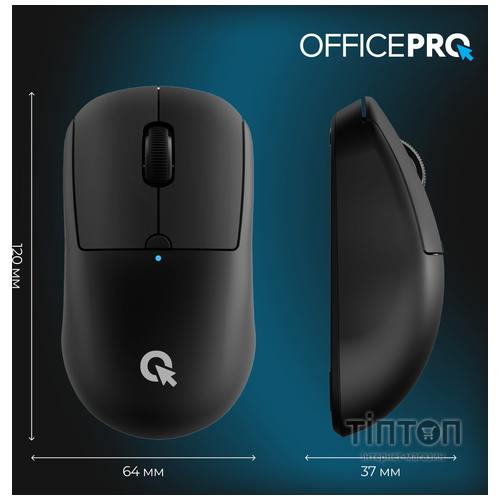 Мишка OfficePro M307B Silent Click Wireless/Bluetooth Black (M307B)