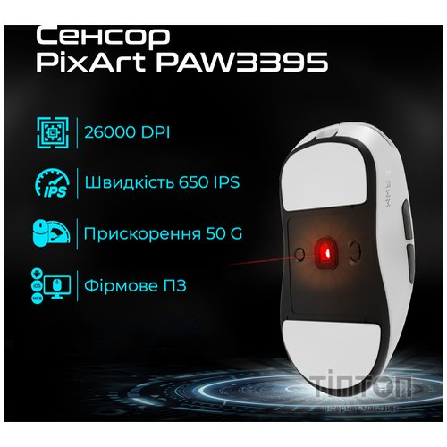 Миша бездротова RAWM ES21 White