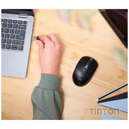 Миша бездротова Trust Ozaa Compact Black (24819)