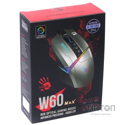 Миша Bloody W60 Max Gun Grey
