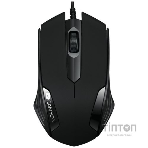 Мишка Canyon CM-02 USB Black (CNE-CMS02B)