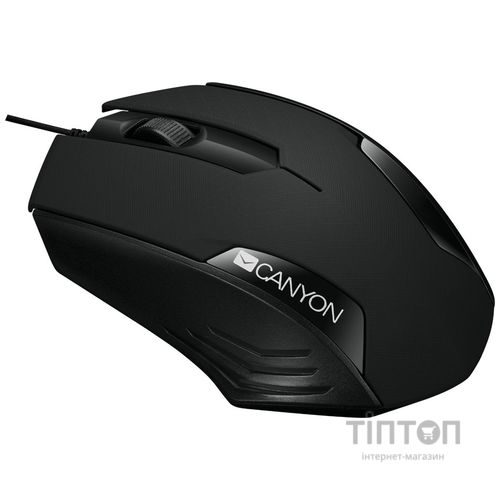Мишка Canyon CM-02 USB Black (CNE-CMS02B)