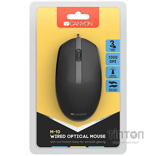 Мишка Canyon M-10 USB Black (CNE-CMS10B)