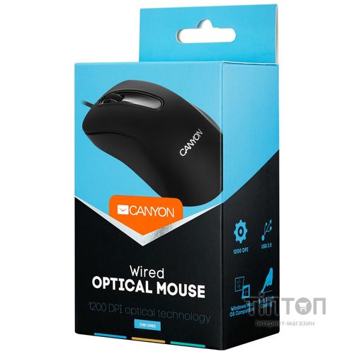 Мишка Canyon CNE-CMS USB Black (CNE-CMS2)