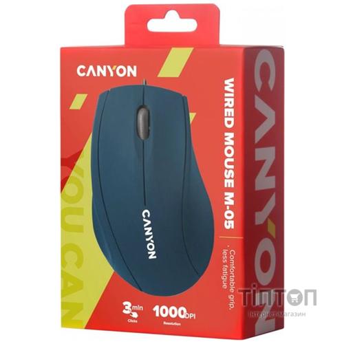 Мишка Canyon M-05 USB Blue (CNE-CMS05BL)