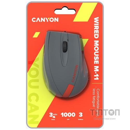 Миша Canyon M-11 Graphite/Red (CNE-CMS11DG)