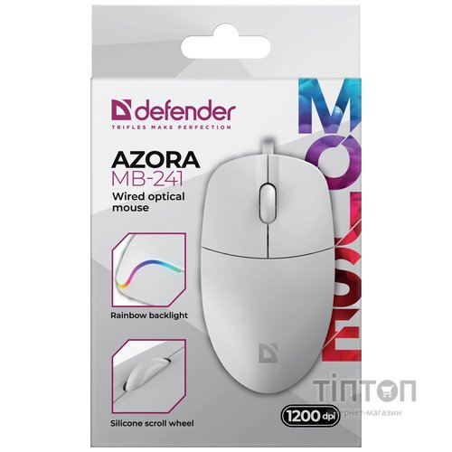 Миша Defender Azora MB-241 White (52242)