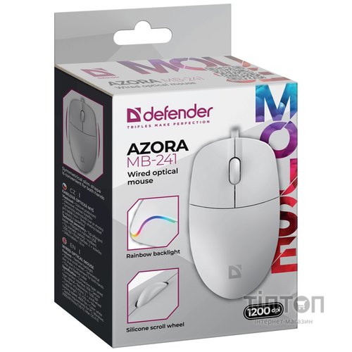 Миша Defender Azora MB-241 White (52242)