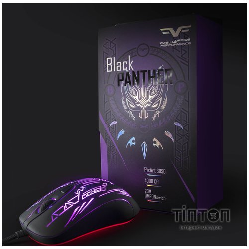 Миша Frime Black Panter USB (FMP18100)