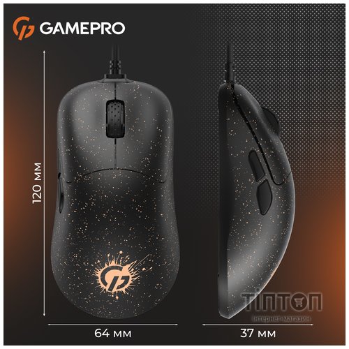Мишка GamePro GM690D USB Black/Orange (GM690D)